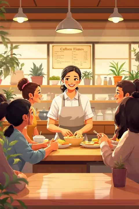食堂阿姨的微笑 - 喜剧 食堂阿姨的微笑 学院青春影片竖版海报