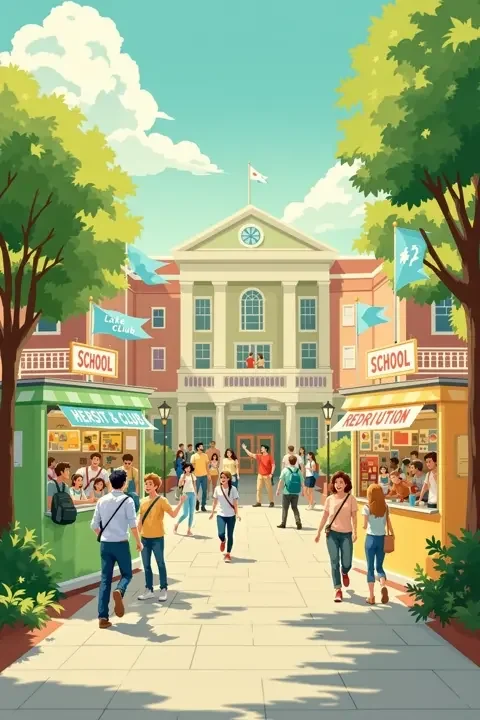 社团招新季 - 喜剧 社团招新季 学院青春影片竖版海报